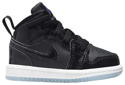 Jordan Boys Air 1 Mid SE - Boys' Toddler Basketball Shoes Dark Concord/Black/White