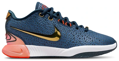 Nike Boys Lebron James Nike LeBron XXI SE - Boys' Grade School Shoes Navy/Gold/White Size 07.0