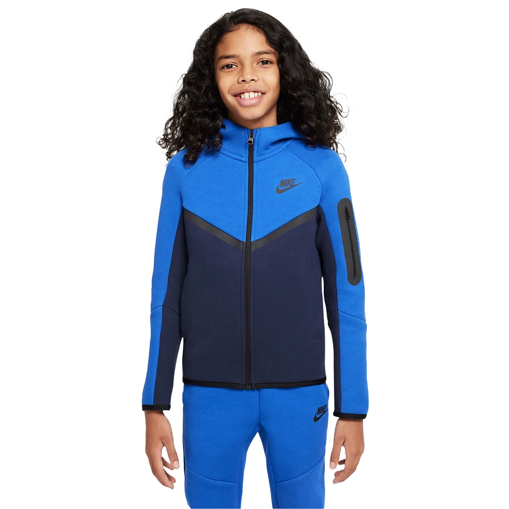 Nike Boys Nike Tech Fleece Full-Zip - Boys' Grade School Black/Obsidian Size S