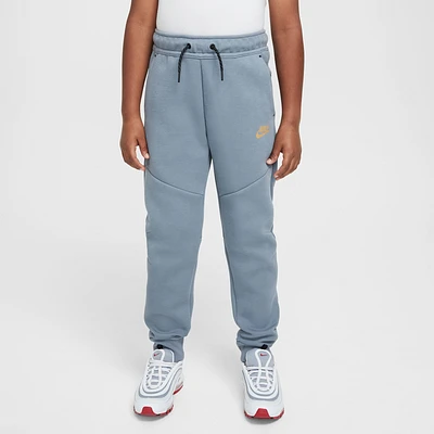Nike Boys Nike Tech Fleece Pants - Boys' Grade School Metallic Gold/Black/Cool Grey Size S