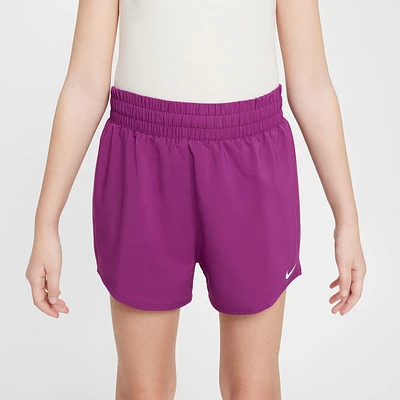 Nike Girls Nike Dri-FIT One Woven HR Shorts - Girls' Grade School Purple/Purple Size M