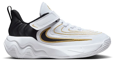 Nike Boys Giannis Antetokounmpo Immortality 4 - Boys' Preschool Shoes White/Black/Metallic Gold