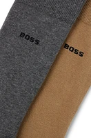 Two-pack of cotton-blend regular-length socks