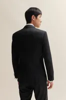 Slim-fit tuxedo jacket virgin-wool serge