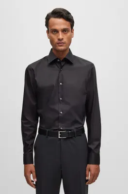Slim-fit shirt easy-iron Austrian cotton poplin