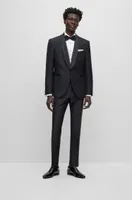 Slim-fit dress shirt easy-iron poplin