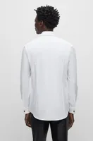 Slim-fit dress shirt easy-iron poplin