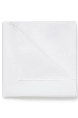 Italian-made pocket square in easy-iron cotton