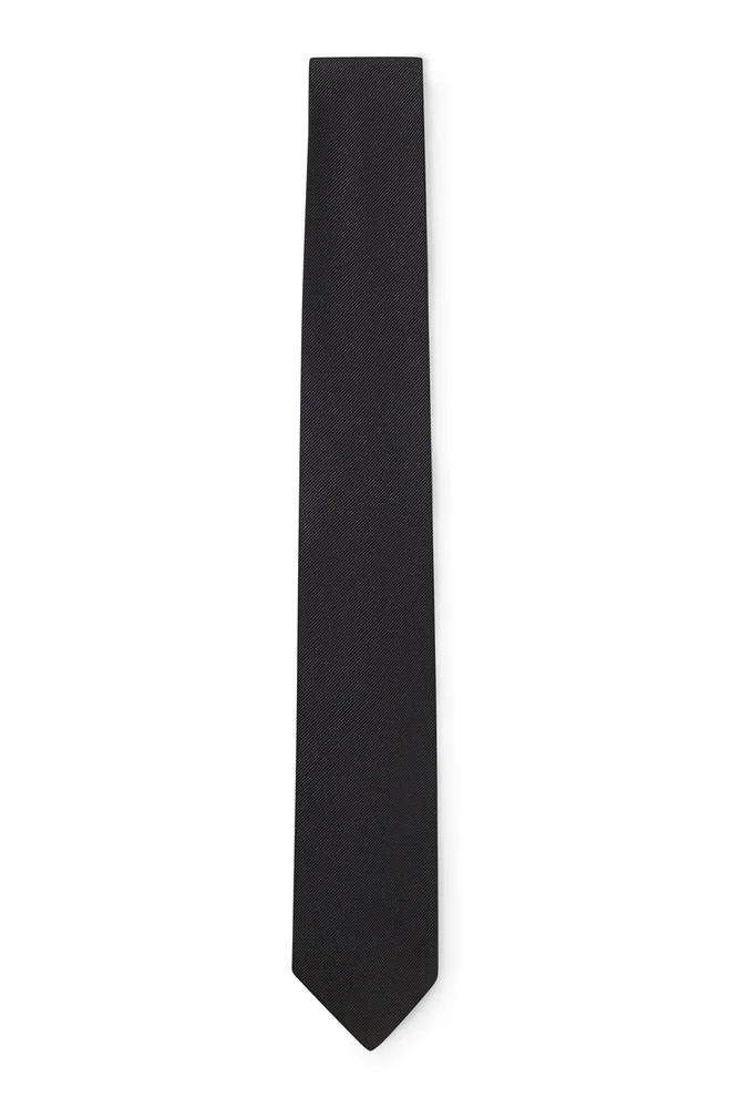 Formal tie in silk jacquard