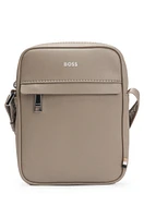 Reporter bag with signature stripe and logo detail