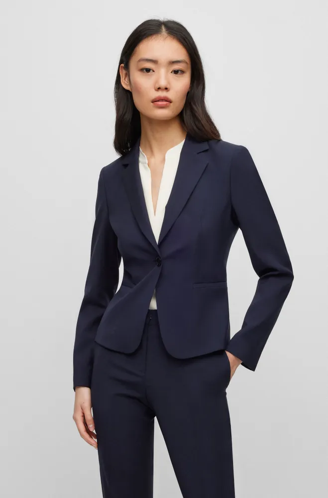 Regular-fit blazer Italian virgin wool