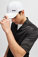 Cotton-twill cap with embroidered logo