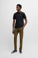 Cotton-piqué polo shirt with logo detail