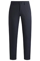 Regular-fit chinos with hidden drawcord and tapered leg