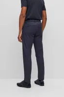 Regular-fit chinos with hidden drawcord and tapered leg