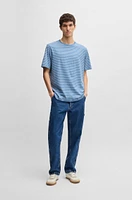 Relaxed-fit T-shirt cotton with horizontal stripes