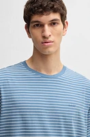 Relaxed-fit T-shirt cotton with horizontal stripes
