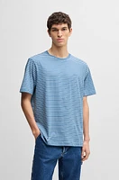 Relaxed-fit T-shirt cotton with horizontal stripes