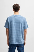 Relaxed-fit T-shirt cotton with horizontal stripes