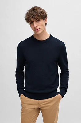 Micro-structured sweater cotton