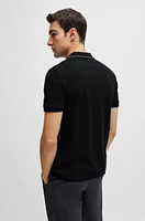 Cotton-piqué slim-fit polo shirt with tonal logo