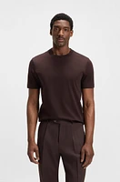 Regular-fit T-shirt mercerized cotton
