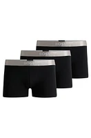 Three-pack of trunks with logo waistbands