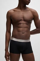 Three-pack of trunks with logo waistbands