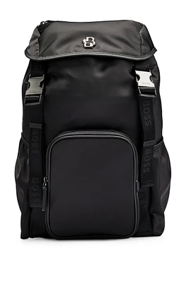 BOSS SELECTED BY SHOHEI OHTANI Multi-pocket backpack with Double B monogram trim