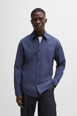 Regular-fit shirt cotton poplin