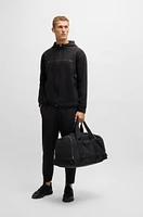 Zip-up hoodie with printed artwork