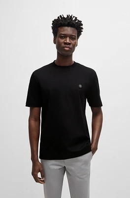 Regular-fit T-shirt cotton with monogram print