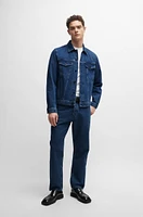 Regular-fit jacket blue rigid denim