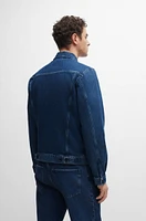 Regular-fit jacket blue rigid denim