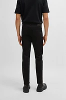 Delaware slim-fit jeans Italian black stretch denim