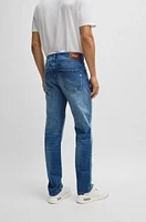 Delaware slim-fit jeans super-soft blue denim