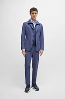 Water-repellent jacket slim fit with zip-up inner