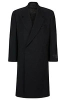 Double-breasted, regular-fit coat a wool blend