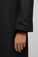 Double-breasted, regular-fit coat a wool blend