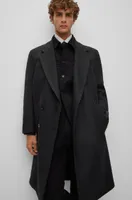 Double-breasted, regular-fit coat a wool blend