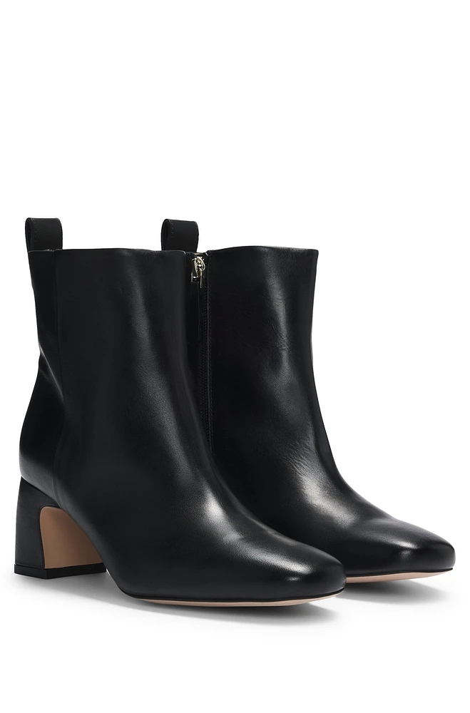 Nappa-leather ankle boots with Double B monogram