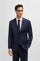 Slim-fit shirt easy-iron cotton poplin