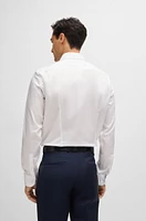 Slim-fit shirt easy-iron cotton poplin