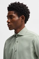 Regular-fit shirt cotton-cashmere twill