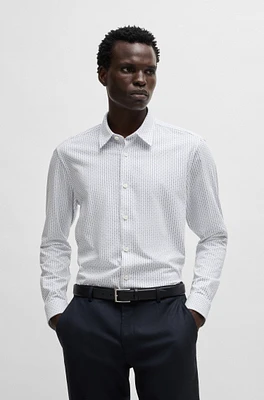 Slim-fit shirt printed jersey