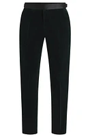 Slim-fit tuxedo trousers cotton velvet