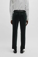 Slim-fit tuxedo trousers cotton velvet
