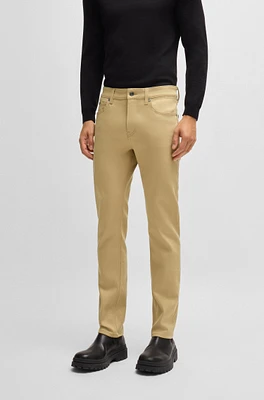Slim-fit jeans beige stretch denim