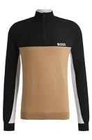 Regular-fit sweater with color-blocking