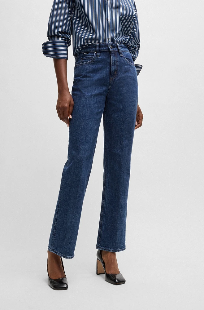 Slim-fit jeans deep-blue comfort-stretch denim